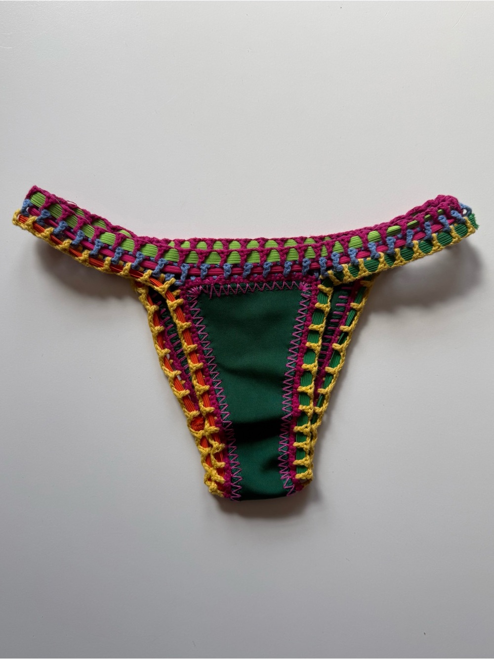 Luxsea Womens Green Crochet Bikini Bottom - Size S - Picture 9 of 16